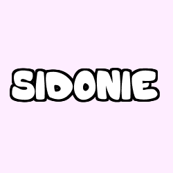 Coloración del nombre SIDONIE