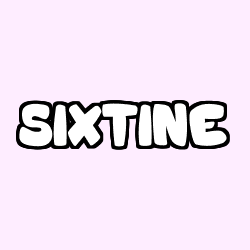 Coloración del nombre SIXTINE