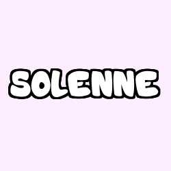 Coloración del nombre SOLENNE