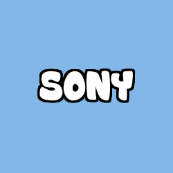 Coloración del nombre SONY