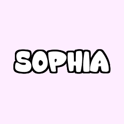 Coloración del nombre SOPHIA