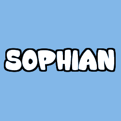 Coloración del nombre SOPHIAN