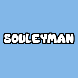 Coloración del nombre SOULEYMAN