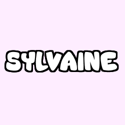 Coloración del nombre SYLVAINE