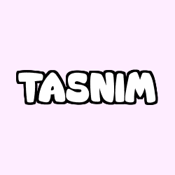 Coloración del nombre TASNIM