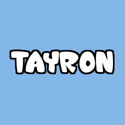 Coloración del nombre TAYRON