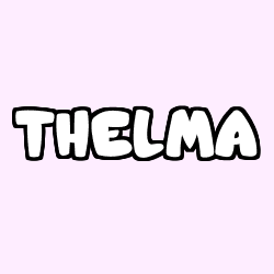 Coloración del nombre THELMA