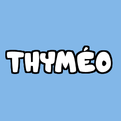 Coloración del nombre THYMÉO