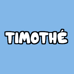 Coloración del nombre TIMOTHÉ