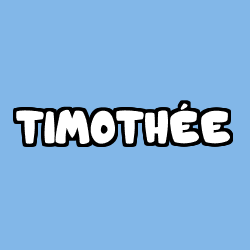 Coloración del nombre TIMOTHÉE