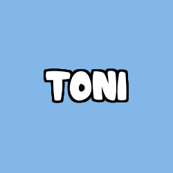 Coloración del nombre TONI