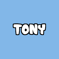 Coloración del nombre TONY