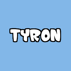 Coloración del nombre TYRON