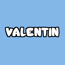 Coloración del nombre VALENTIN