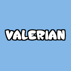 Coloración del nombre VALERIAN