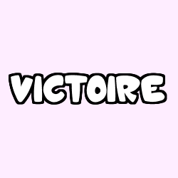 Coloración del nombre VICTOIRE