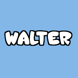 Coloración del nombre WALTER