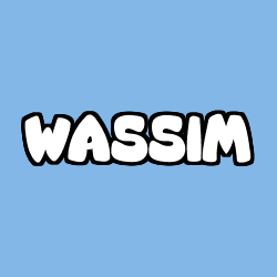 Coloración del nombre WASSIM