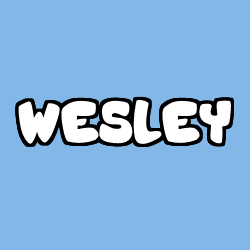 Coloración del nombre WESLEY