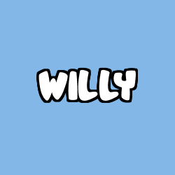 Coloración del nombre WILLY