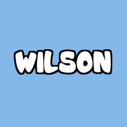 Coloración del nombre WILSON