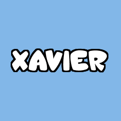 Coloración del nombre XAVIER