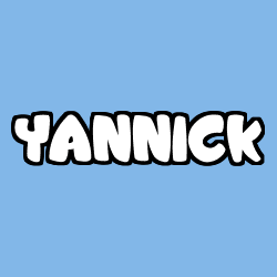 Coloración del nombre YANNICK