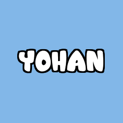 Coloración del nombre YOHAN