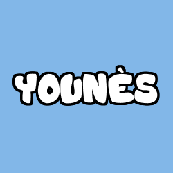 Coloración del nombre YOUNÈS