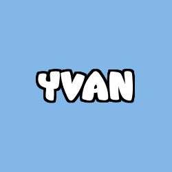 Coloración del nombre YVAN