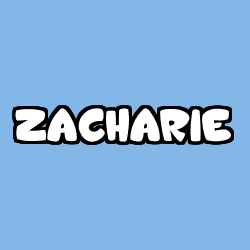 Coloración del nombre ZACHARIE