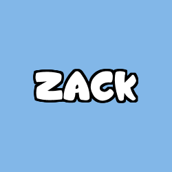 Coloración del nombre ZACK