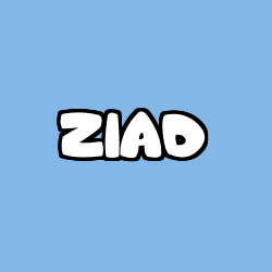 Coloración del nombre ZIAD