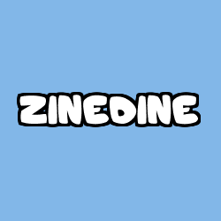 Coloración del nombre ZINEDINE