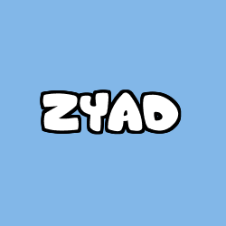 Coloración del nombre ZYAD